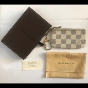 Louis Vuitton authentic key chain coin wallet